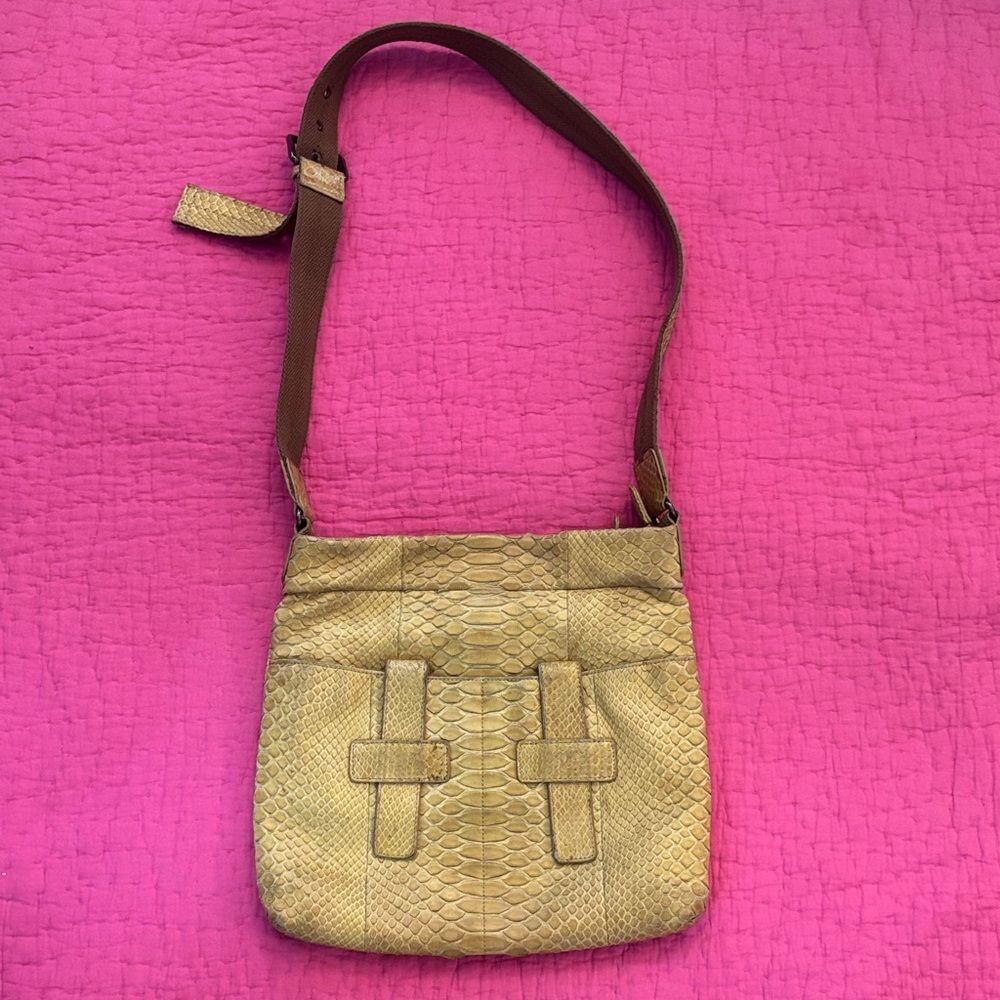 Byron New York Snakeskin Crossbody Bag
